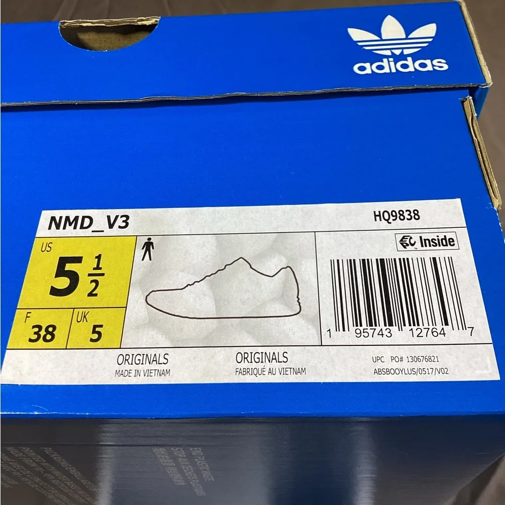Adidas NMD R1 V3 'adiClub' Black White Royal Blue HQ9838 Men's Size 5.5